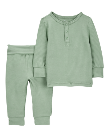 Baby 2-Piece PurelySoft Outfit Set - Green, 