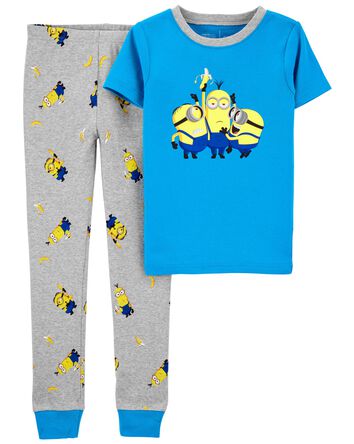 Kid 2-Piece Minions 100% Snug Fit Cotton Pajamas, 