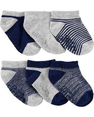 Grey Baby 6-Pack Ankle Socks | carters.com