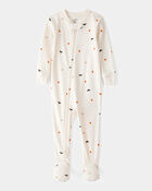 Baby 1-Piece Halloween 100% Snug Fit Cotton Footie Pajamas - Ivory, image 1 of 3 slides