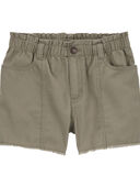 Green - Kid PaperBag Twill Shorts