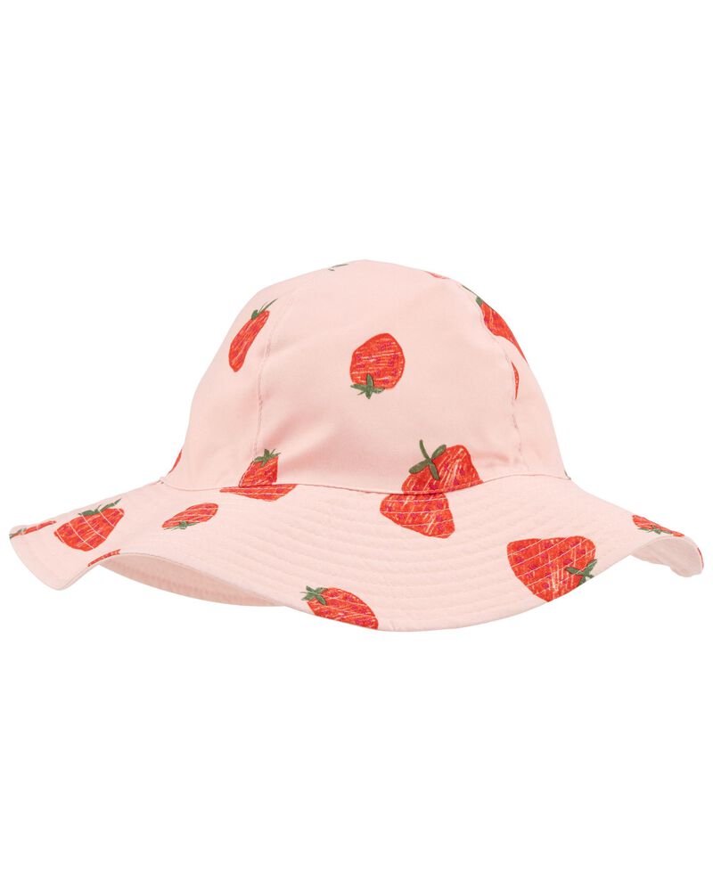 Toddler Strawberry Reversible Swim Hat, image 1 of 3 slides