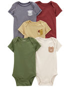Baby 5-Pack Short-Sleeve Bodysuits, image 1 of 8 slides