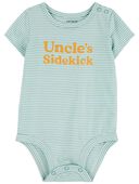 Blue - Baby Uncle's Sidekick Cotton Bodysuit