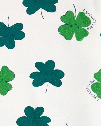 Baby Print St Patrick's Day Cotton 2-Piece Pajamas, 