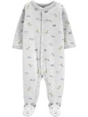Multi - Baby Giraffe Snap-Up Cotton Sleep & Play Pajamas