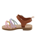 Toddler Strappy Pastel Sandals, image 6 of 7 slides