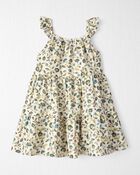 Toddler Tiered Sundress Made With Linen and LENZING™ ECOVERO™ , image 1 of 4 slides