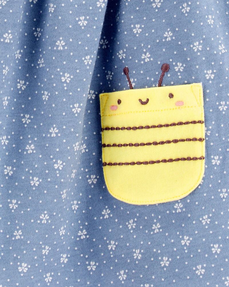 Baby Polka Dot Bee Sleeveless Dress, image 4 of 4 slides