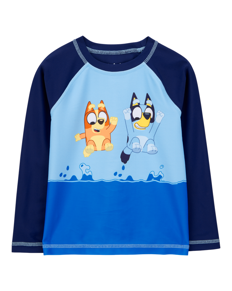 Toddler 2-Piece Bluey Rashguard & Swim Trunk Set, image 2 of 6 slides