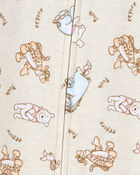 Baby Winnie The Pooh Snug Fit Cotton Footie 1-Piece Pajamas, image 2 of 3 slides