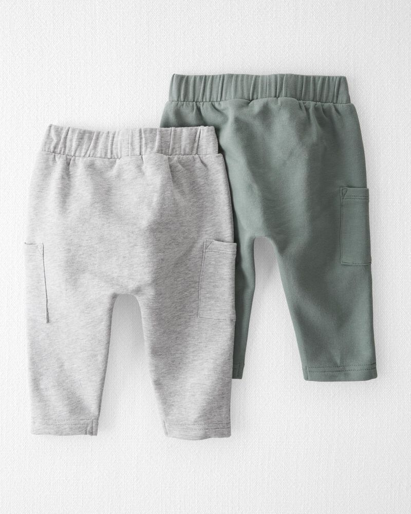 Baby 2-Pack Organic Cotton Pants, image 2 of 4 slides
