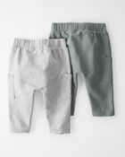 Baby 2-Pack Organic Cotton Pants, image 2 of 4 slides