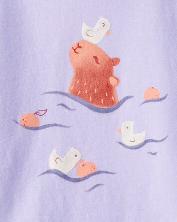 Toddler Girl Cabybara Short-Sleeve Graphic Tee - Purple, 