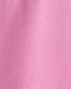 Kid Solid Cotton Flare Stretch Leggings - Pink, image 3 of 4 slides
