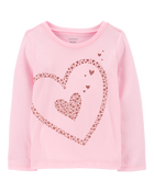 Toddler Heart Long-Sleeve Graphic Tee, image 1 of 3 slides