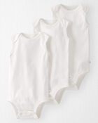 Baby 3-Pack Organic Cotton Bodysuits, image 1 of 5 slides