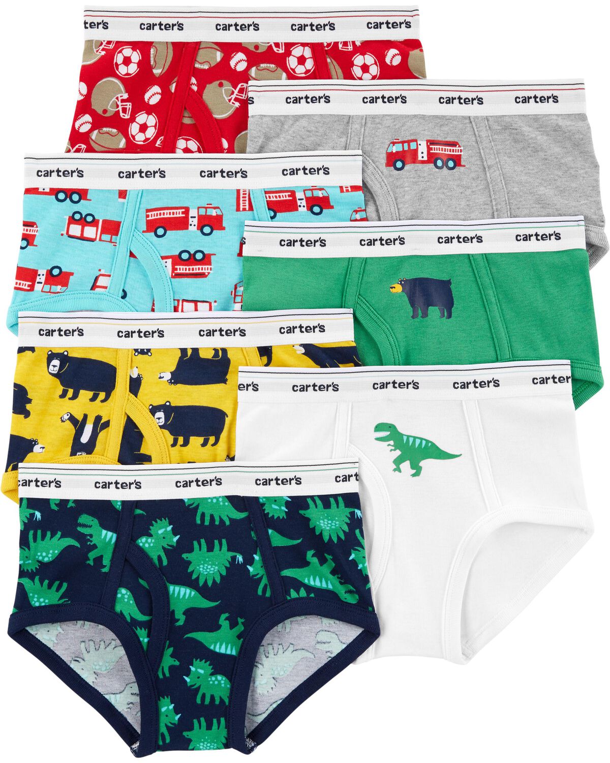 Marvel Boys' Toddler 100% Cotton Boxer Briefs 5, 7 10-pk in Sizes 2/3t and  4t