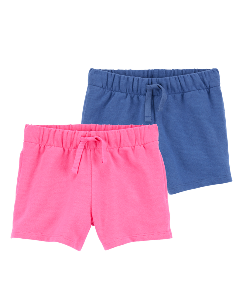 Baby 2-Pack Pull-On French Terry Shorts, image 1 of 7 slides