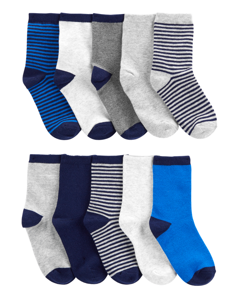 Kid 10-Pack Crew Socks, image 1 of 3 slides