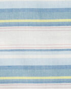 Baby Baja Stripe Button-Front Short Sleeve Shirt, image 2 of 2 slides