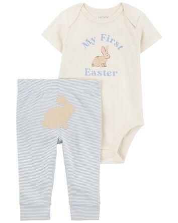 Baby 2-Piece My First Easter Bodysuit Pant Set, 