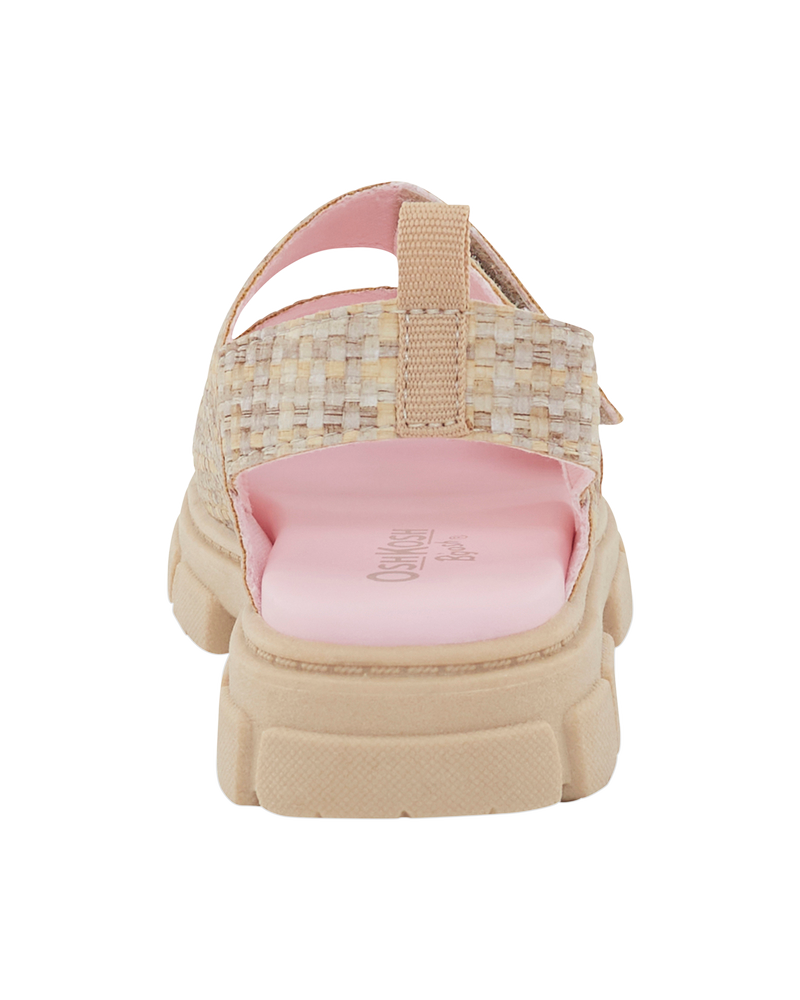 Toddler Casual Girl Sandals - Tan, image 3 of 7 slides