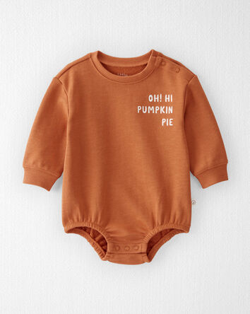 Baby Organic Cotton Pumpkin Pie Bubble, 