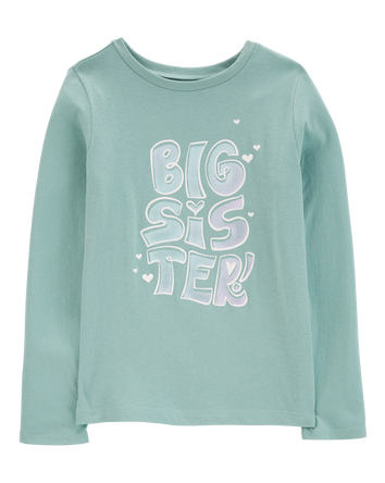 Kid Big Sister Long-Sleeve Graphic Tee, 