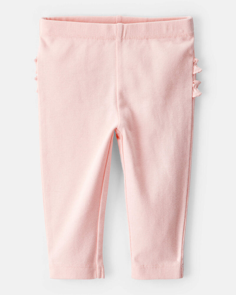 Baby 2-Pack Pull-On Pants - Pink/Floral, image 3 of 9 slides