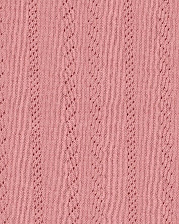 Kid Pointelle Baby Tee - Pink, 