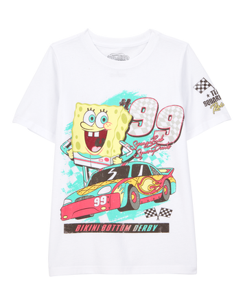 Kid SpongeBob Graphic Tee - White, 