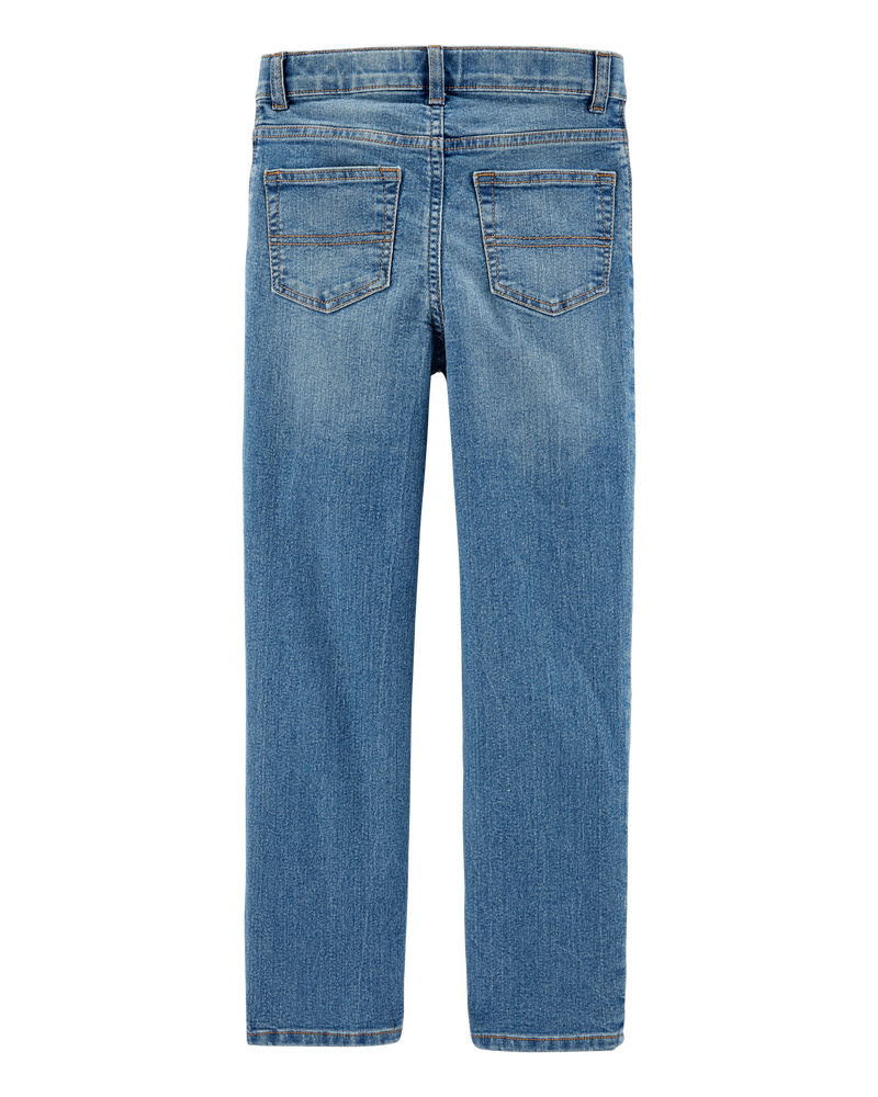Kid Medium Blue Wash Straight-Leg Jeans, image 2 of 4 slides