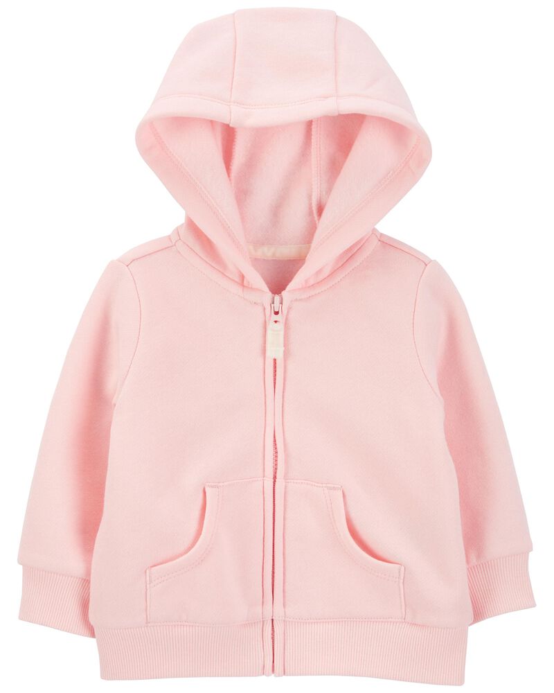 Baby Zip-Up Fleece Hoodie, image 1 of 3 slides