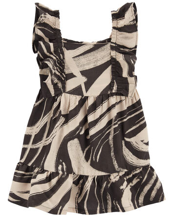 Baby Zebra Print Dress Made With LENZING™ ECOVERO™ , 
