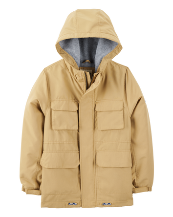 Boys Midweight Utility Jacket - Khaki, 