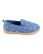 Toddler Strawberry Slip-On Casual Shoes - Blue, image 2 of 6 slides