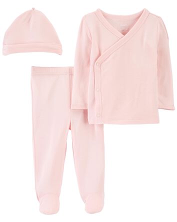 Baby 3-Piece PurelySoft Side-Snap Set, 