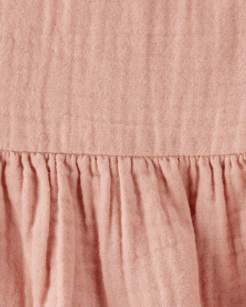 Baby Organic Cotton Gauze Pocket Dress, image 6 of 7 slides