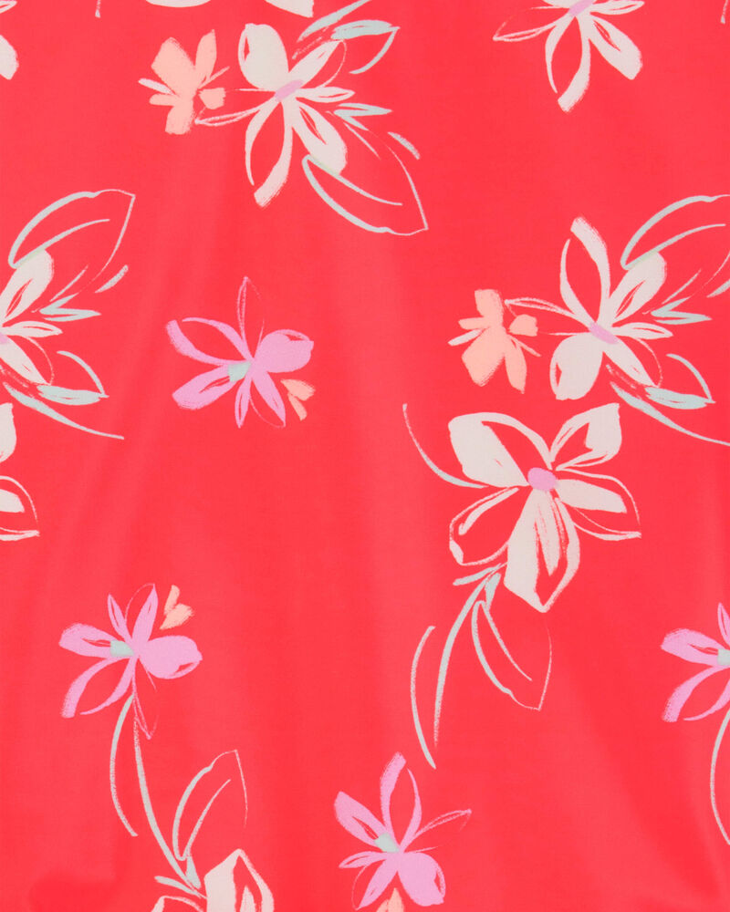 Girls 2-Piece Floral Rashguard Set, image 2 of 3 slides