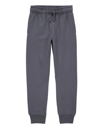 Kid Pull-On Drawstring Joggers - Dark Grey, 