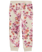 Baby Floral Print Fleece Joggers, image 2 of 4 slides