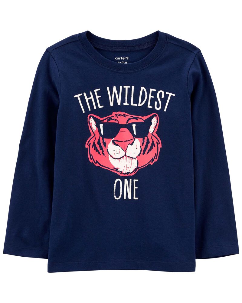 Toddler The Wildest One Tiger Graphic Tee, image 1 of 3 slides
