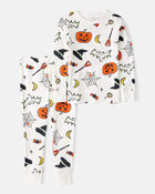 Baby 2-Piece Halloween 100% Snug Fit Cotton Pajamas - Ivory, image 1 of 3 slides