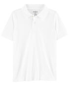 Kid 3-Pack Pique Cotton Uniform Polos, image 2 of 3 slides