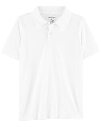 Kid 3-Pack Pique Cotton Uniform Polos, 