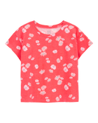 Kid 2-Piece Floral Short-Sleeve Tee & Golf Skort Set - Orange, image 2 of 6 slides