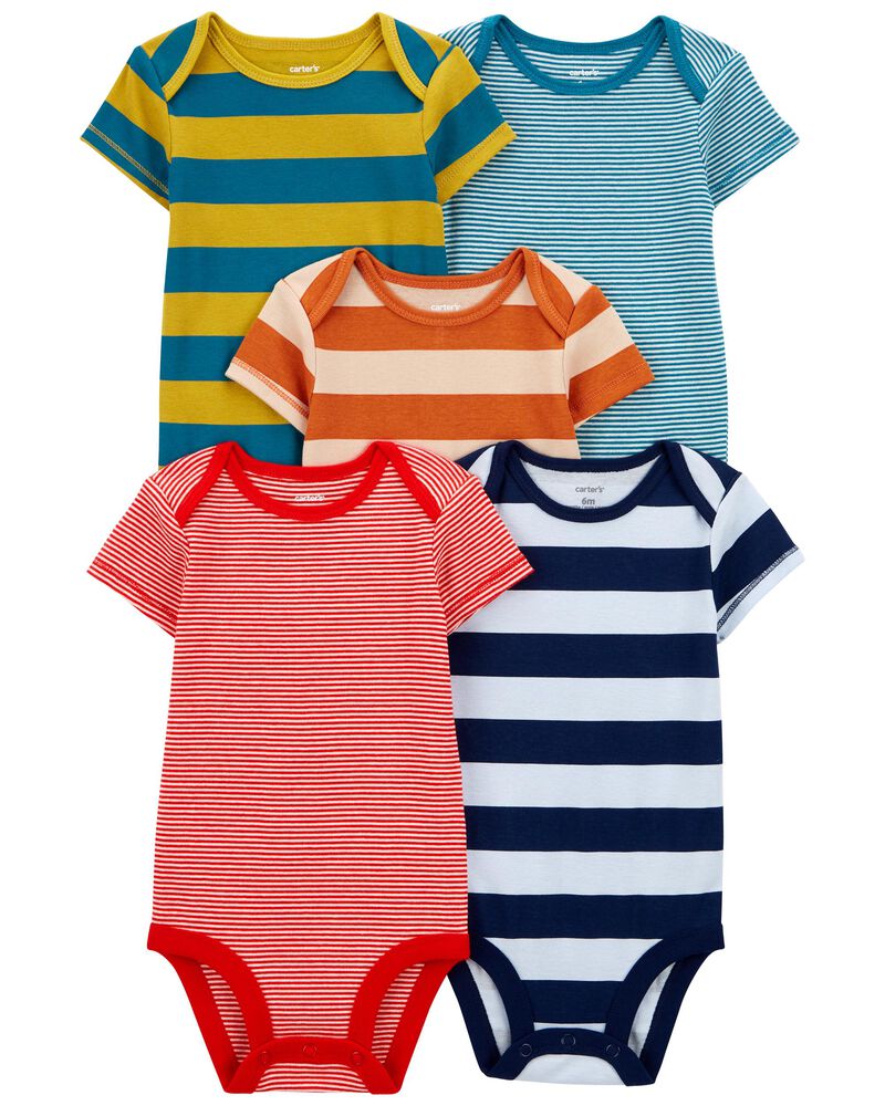 Baby 5-Pack Short-Sleeve Bodysuits, image 1 of 8 slides