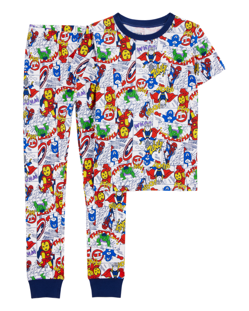 Kid MARVEL©  Snug Fit Cotton 2-Piece Pajamas, image 1 of 3 slides
