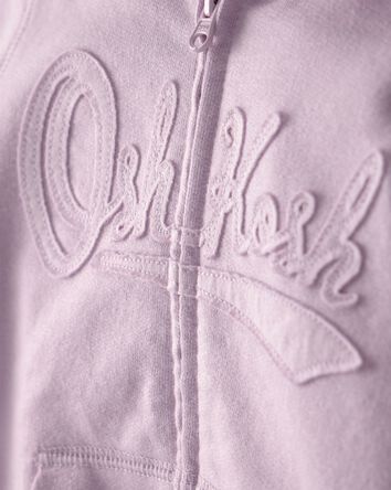 Toddler Girl OshKosh Logo Zip-Up Hoodie - Purple, 